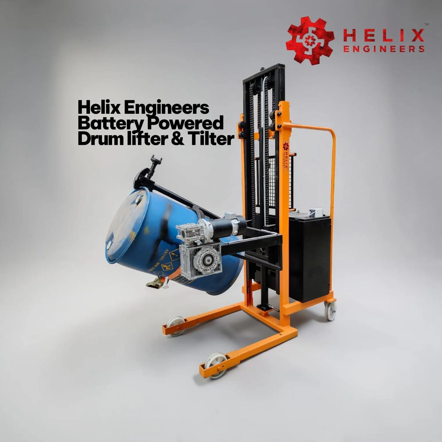 Battery Operated Drum Lifter Cum Tilter | Drum Handling Equipment Manufacturer in India