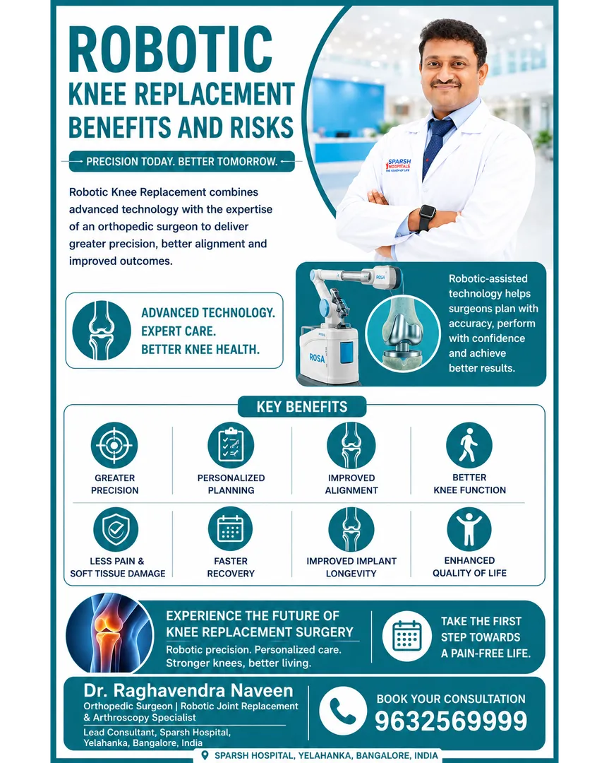 # Robotic Knee Replacement: Benefits and Risks