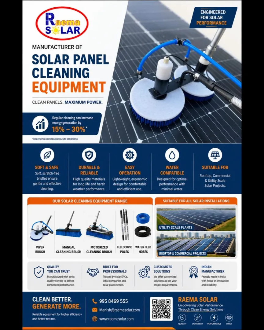 Best Solar Cleaning Brushes in Ahmedabad