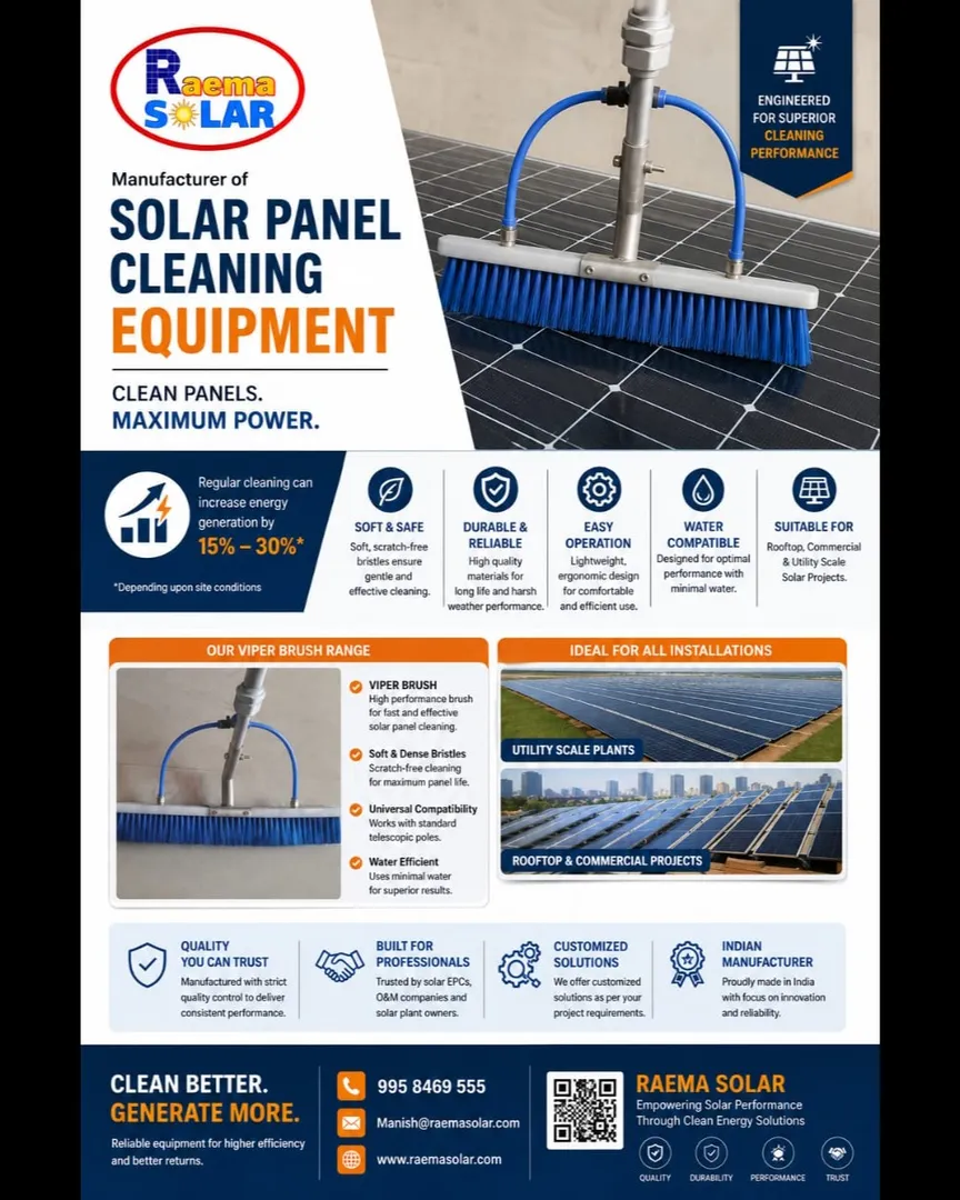 Best Solar Cleaning Brushes in Gandhinagar
