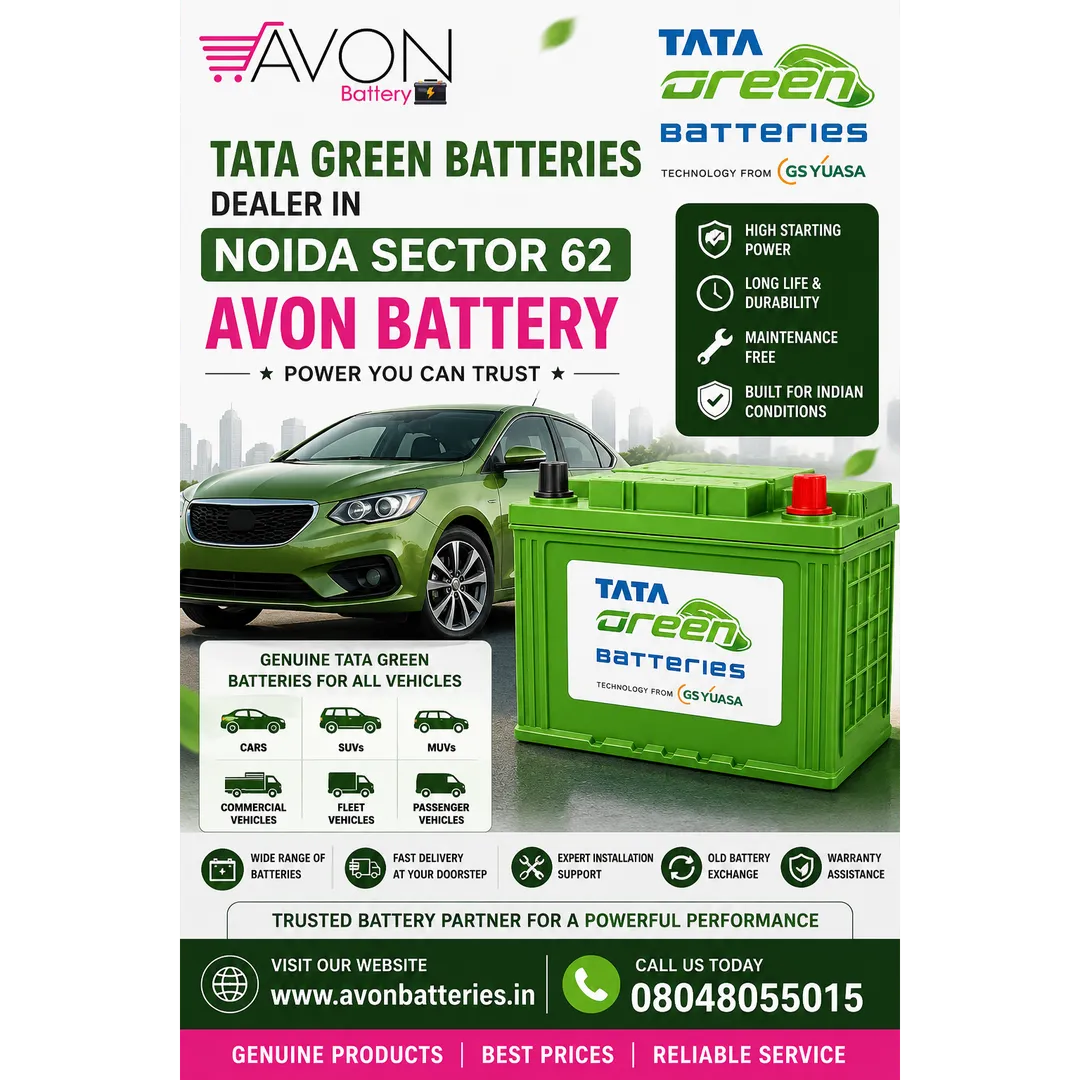 Tata Green Batteries Dealer in Noida Sector 62 | AVON BATTERY