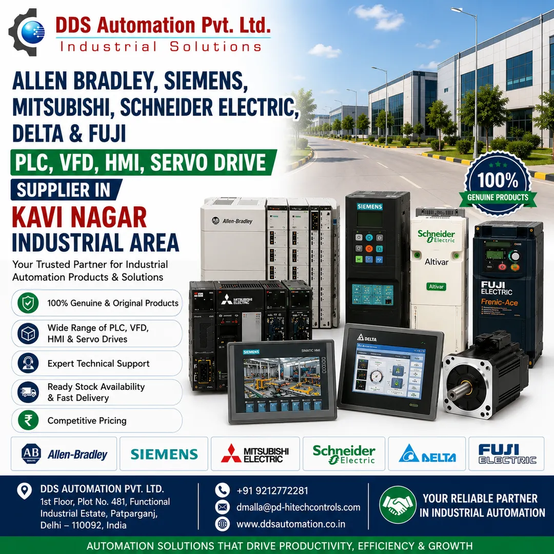 Allen Bradley PLC, VFD, HMI & Servo Drive Supplier in Kavi Nagar Industrial Area