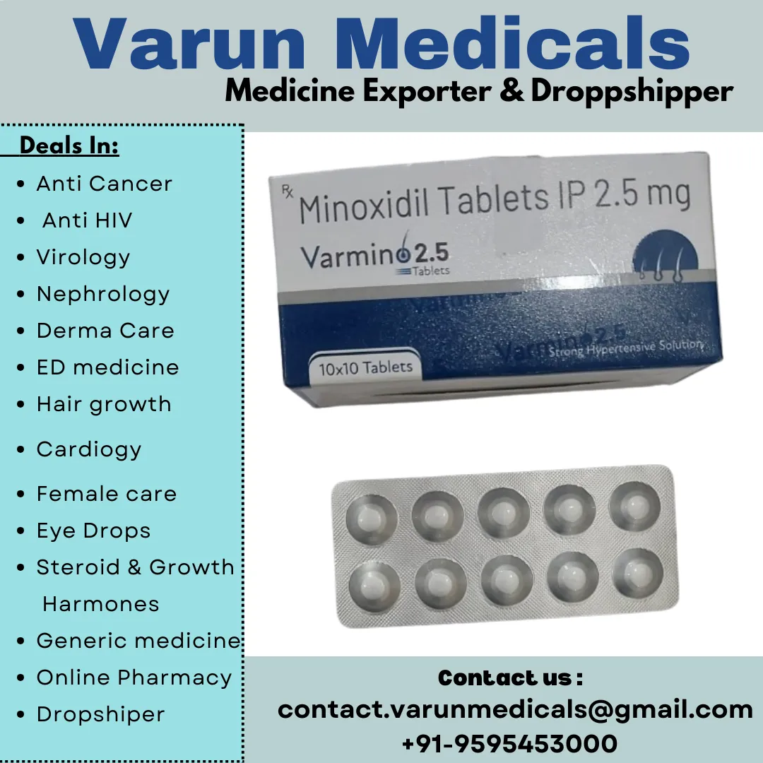 Minoxidil Tablets Supplier, Dealer, Exporter