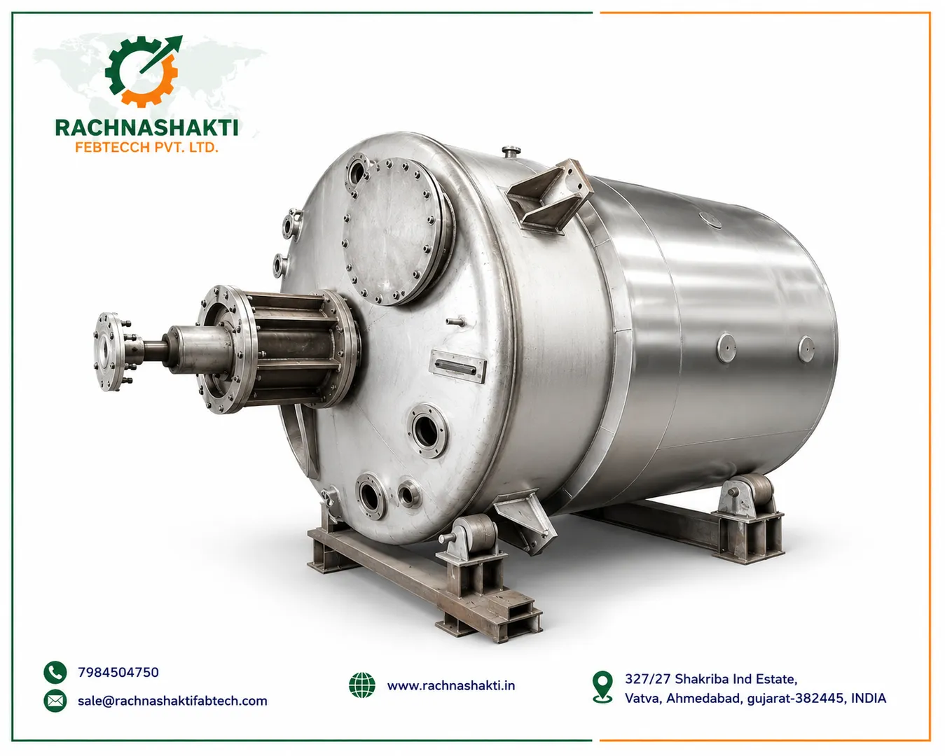 Top Jacketed Chemical Reactor Manufacturer in India