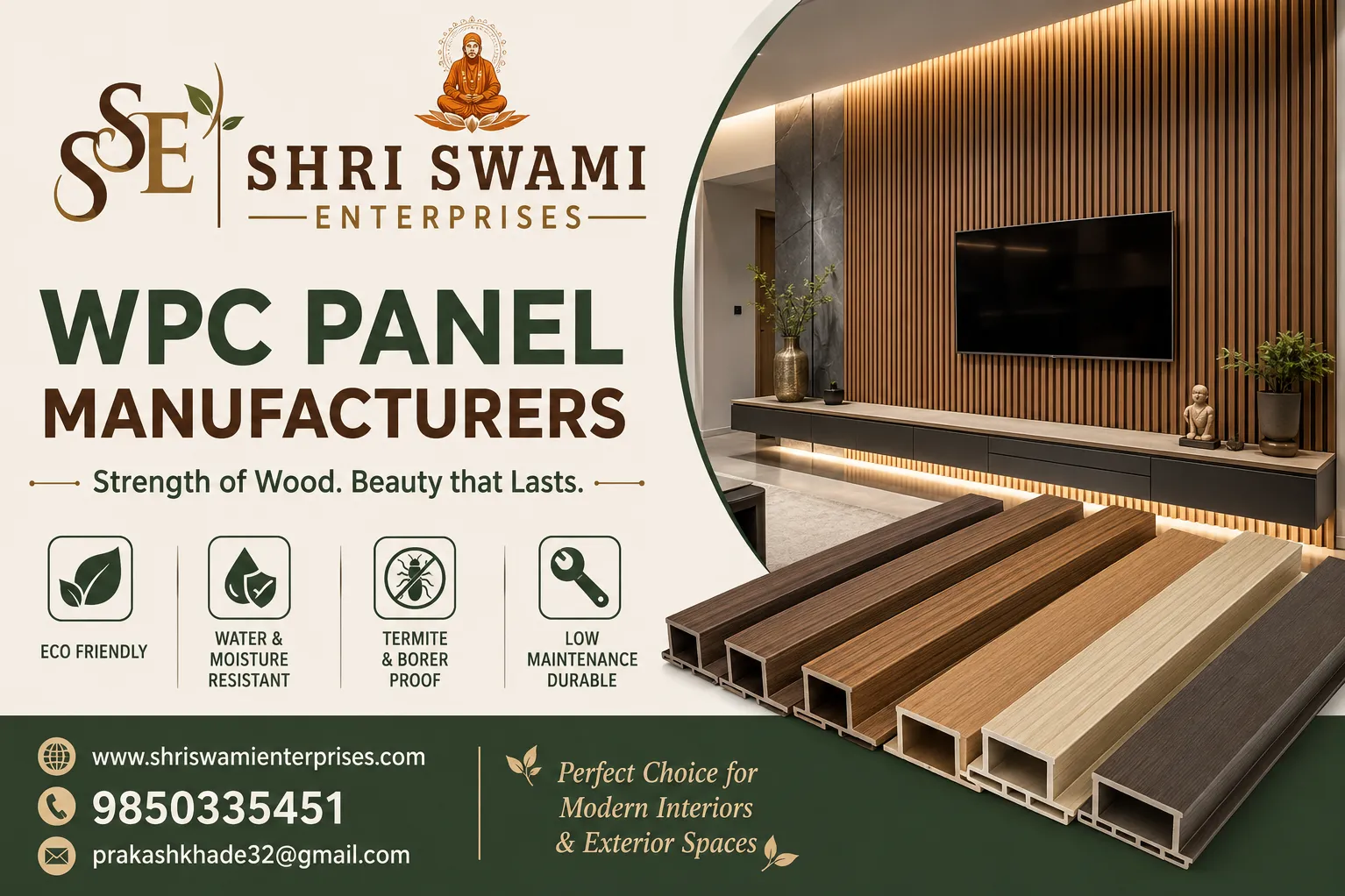 WPC Panel Manufacturers in Nagpur – Shri Swami Enterprises