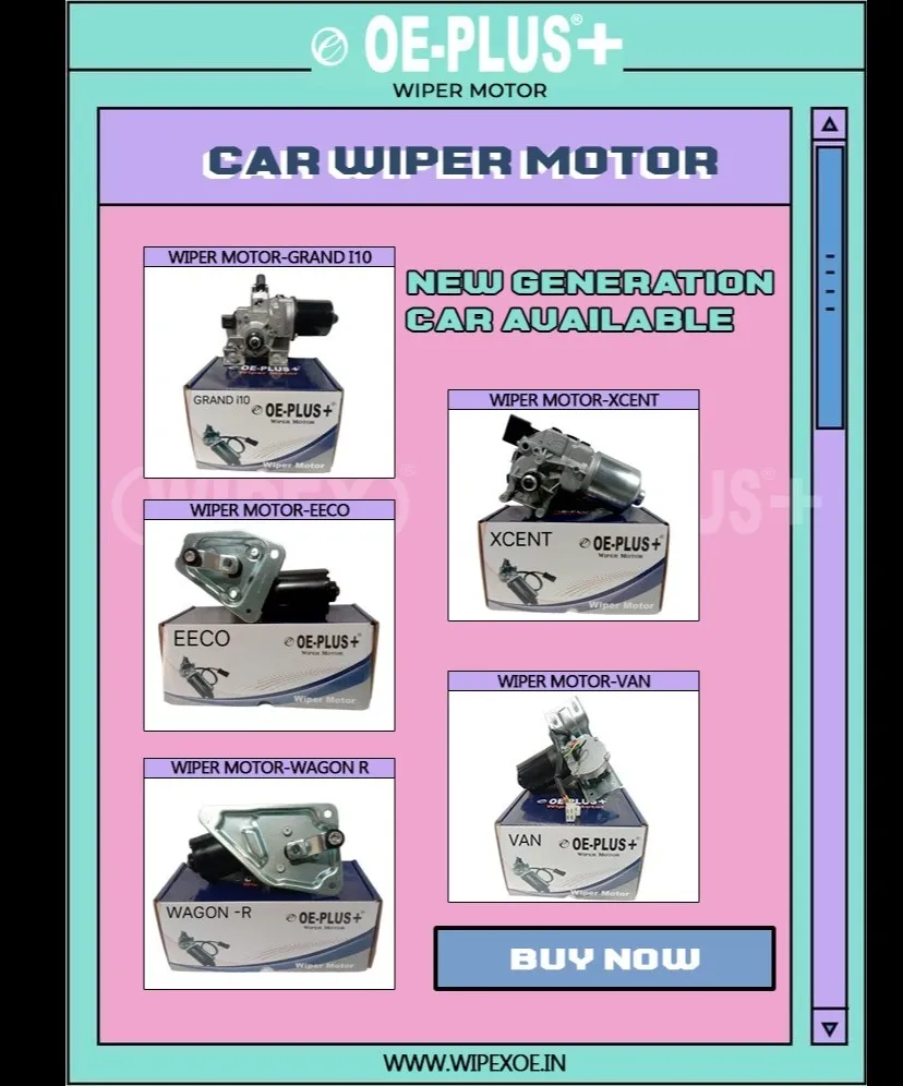 Car Wiper Motor Manufacturer & Supplier in Delhi | Wipex Industries