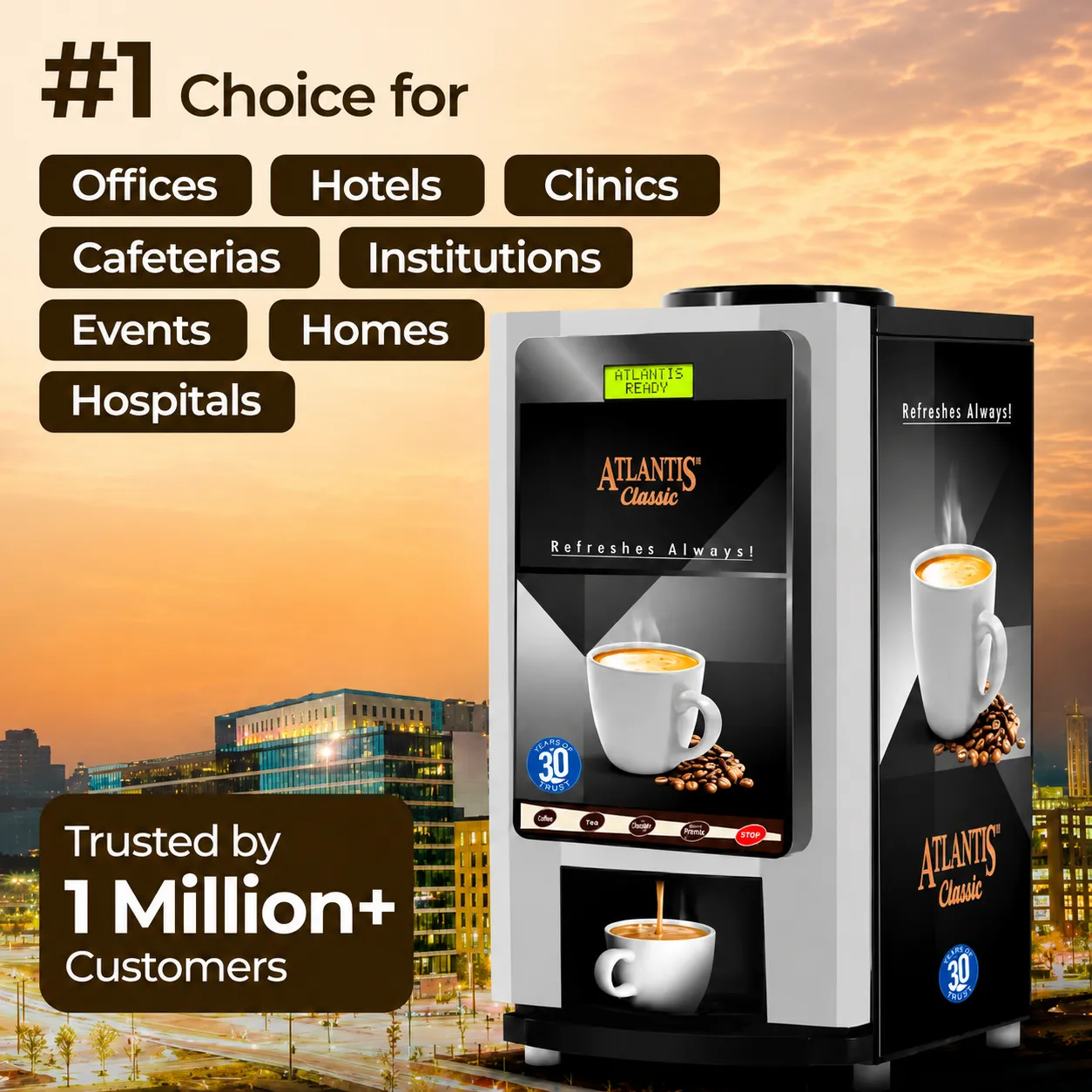 Coffee Vending Machines Rental Service in Noida | Smart Beverage Solutions