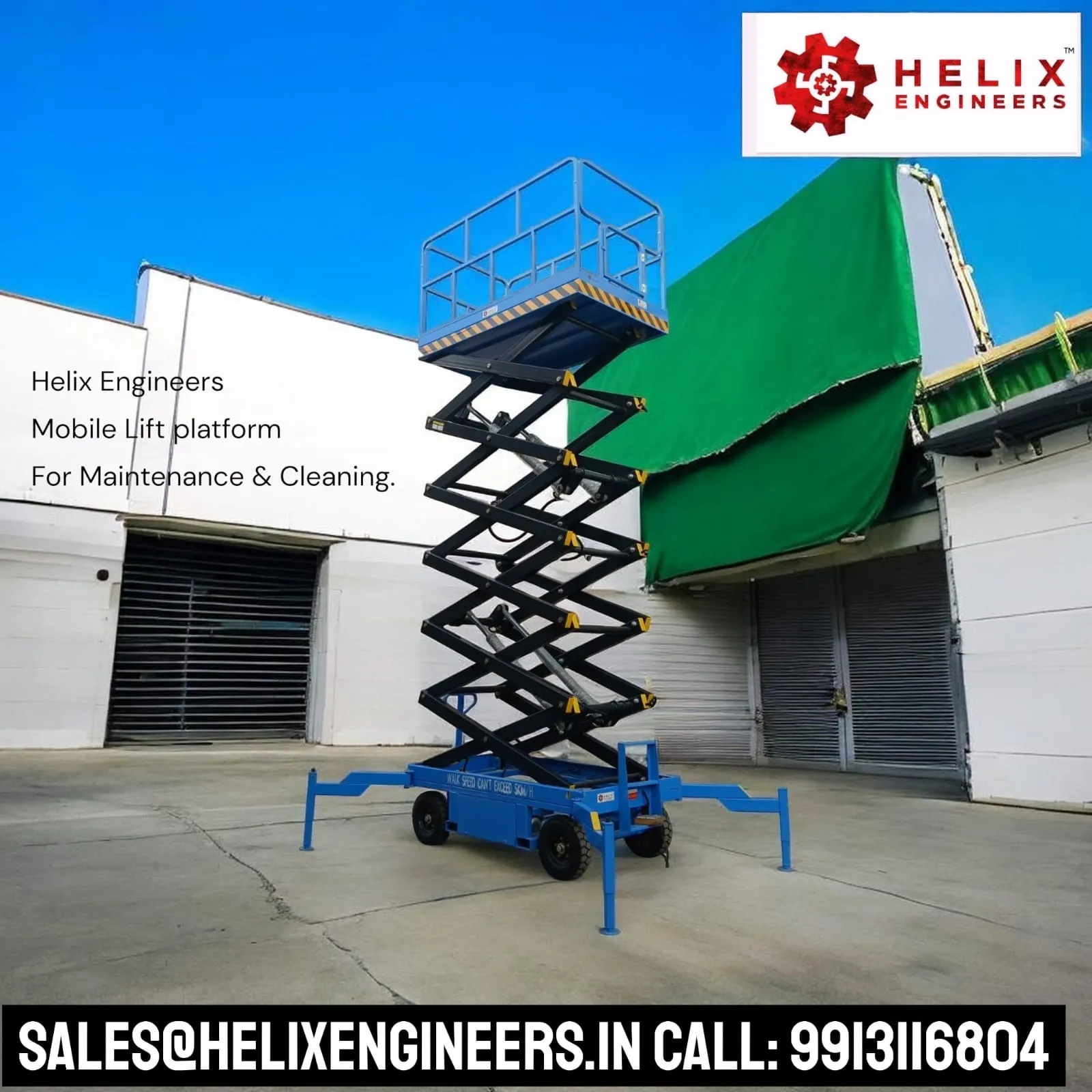 Battery Operated Hydraulic Scissor Lift Table