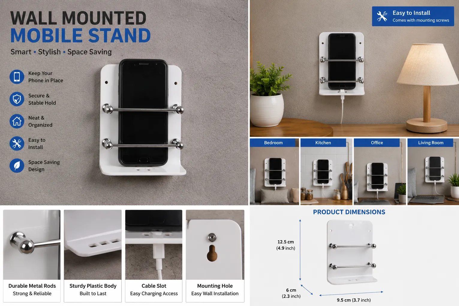 Acrylic single mobile stand