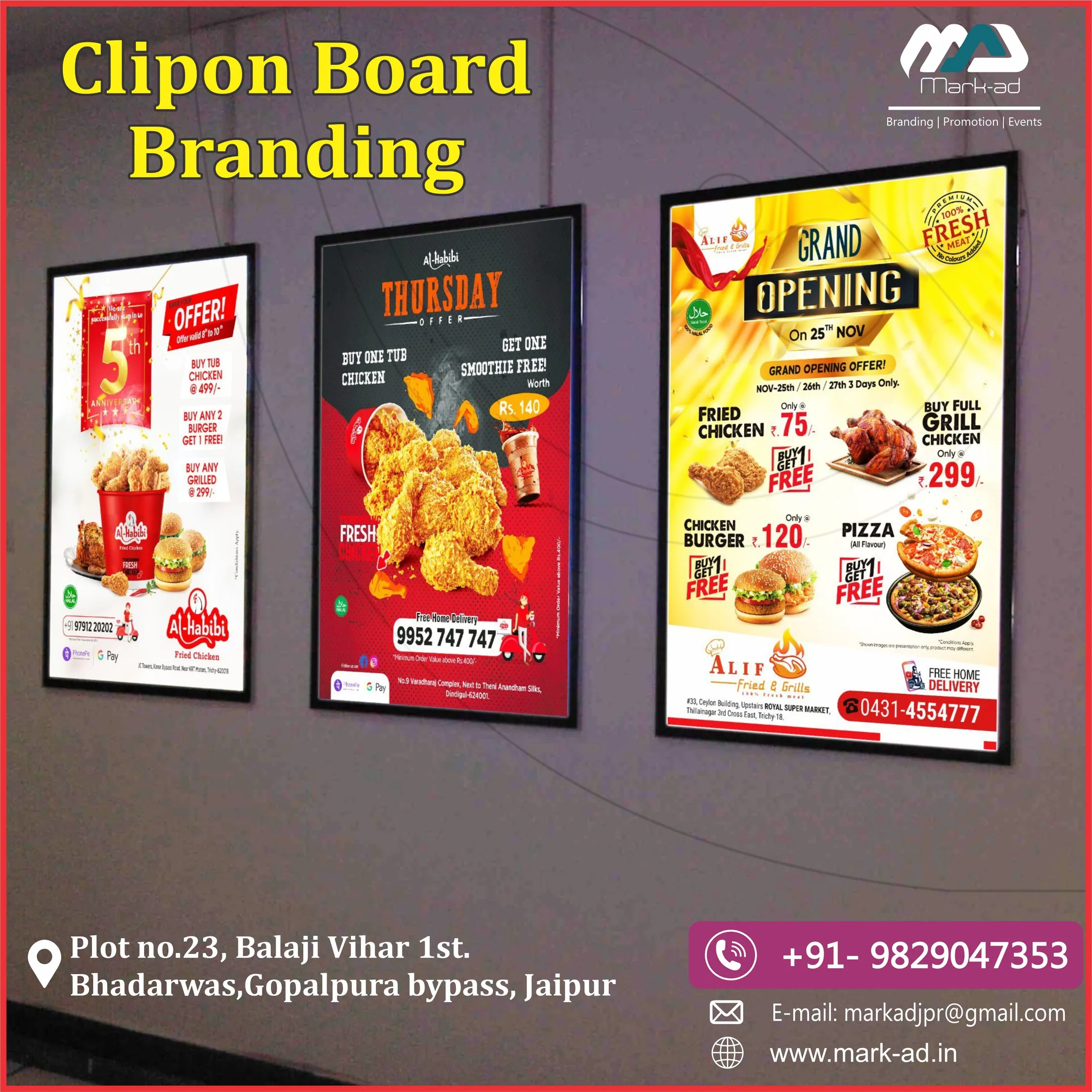 Best Clipon Board Branding in Jaipur Rajasthan
