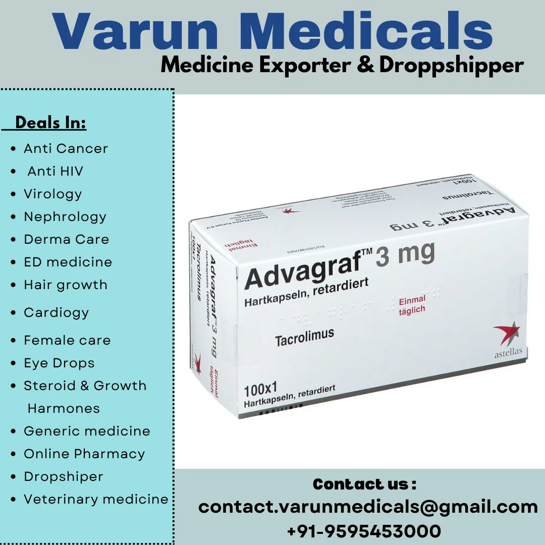 Tacrolimus Capsules Supplier, Dealer, Exporter