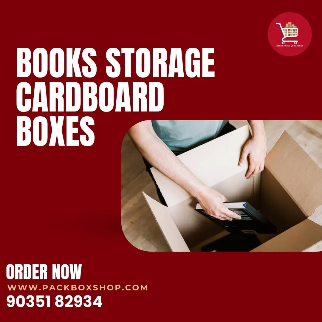 Books Storage Cardboard Boxes
Premium quality books storage cardboard boxes designed for safe stora...