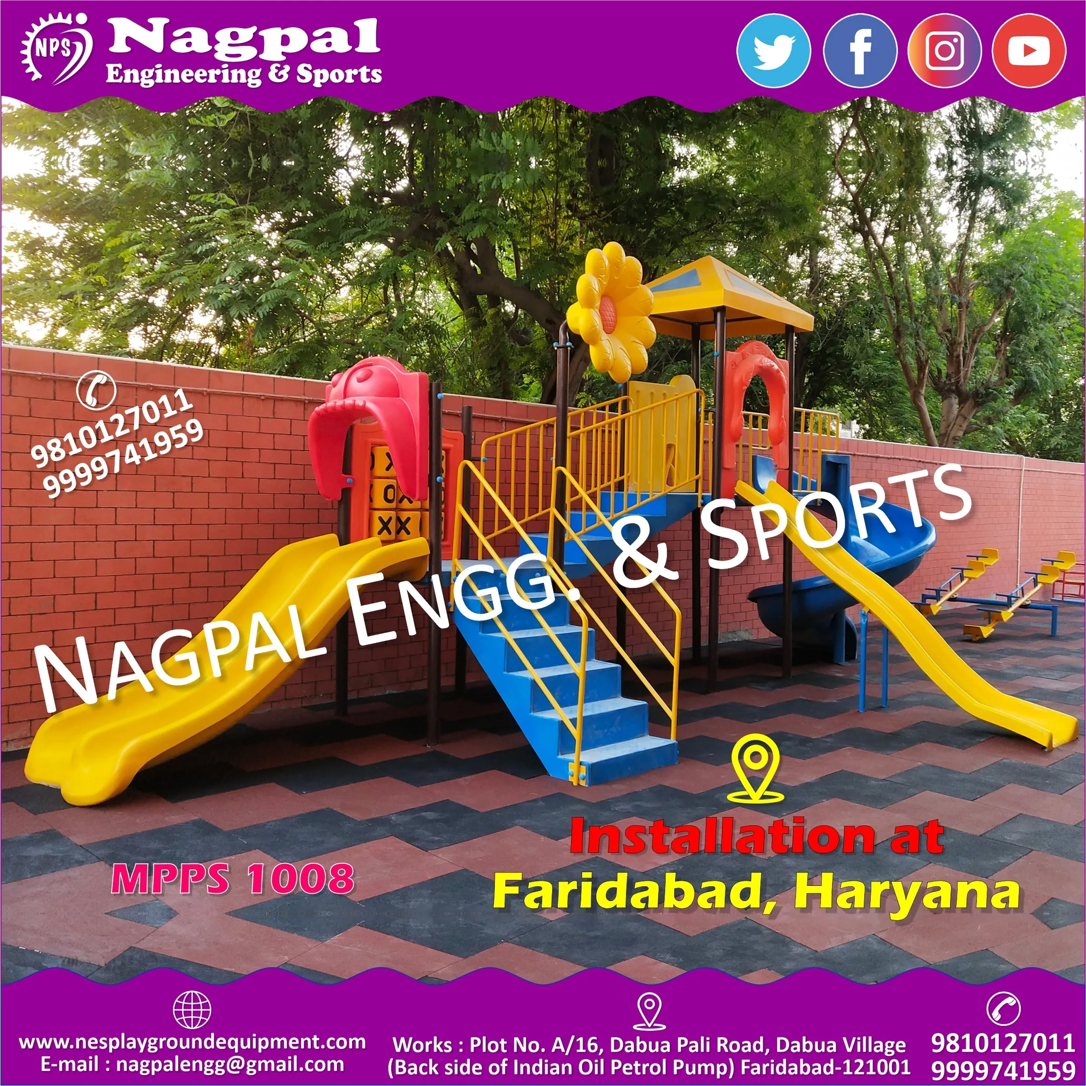 Trusted Children Playground Equipment Manufacturer in Faridabad, Haryana, India.| Nagpal Engineering