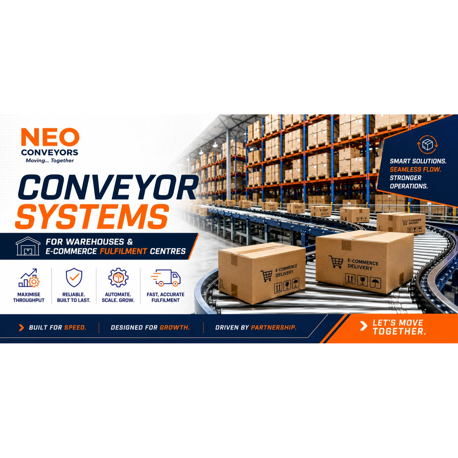 Conveyor Systems for Warehouses & E-Commerce Fulfilment Centres | Neo Conveyors