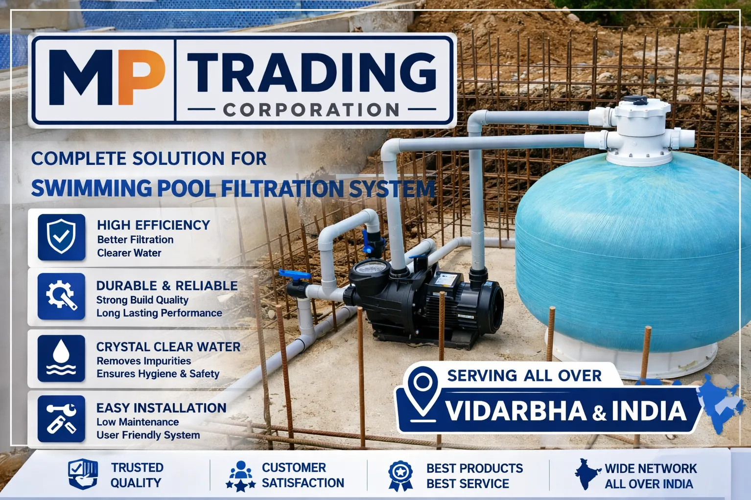 SWIMMING POOL SAND FILTER IN NAGPUR FOR BEST PRICE