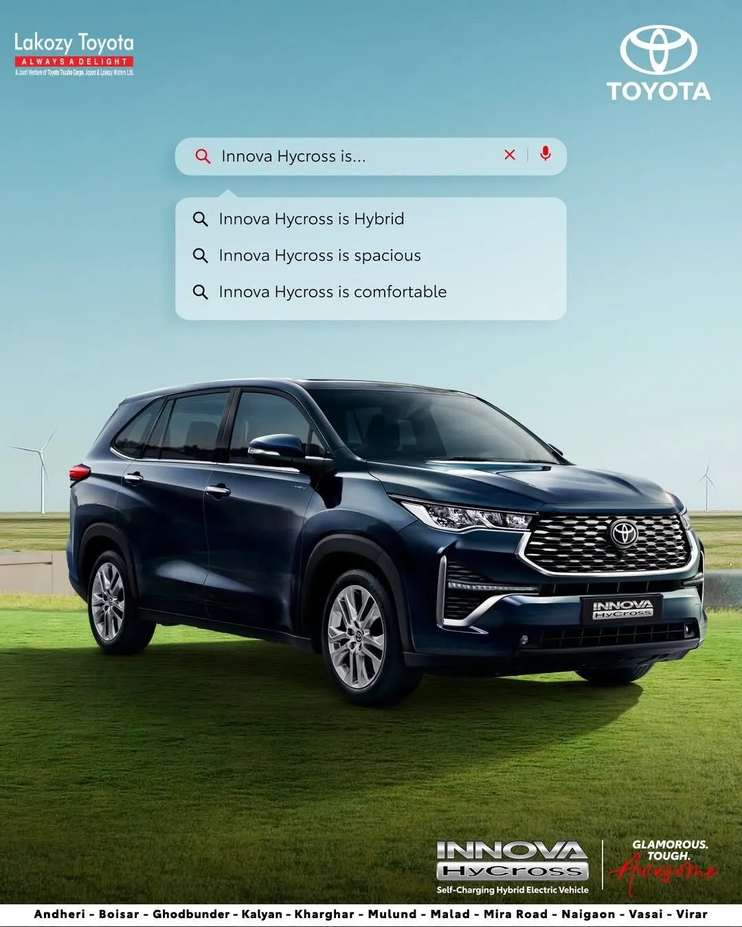 Toyota Innova HyCross – Hybrid. Spacious. Comfortable.