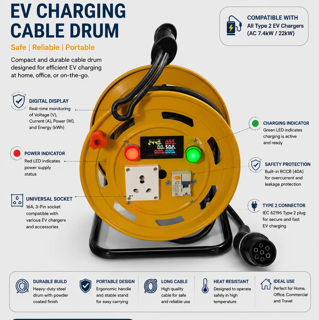 EV charging cable Drum