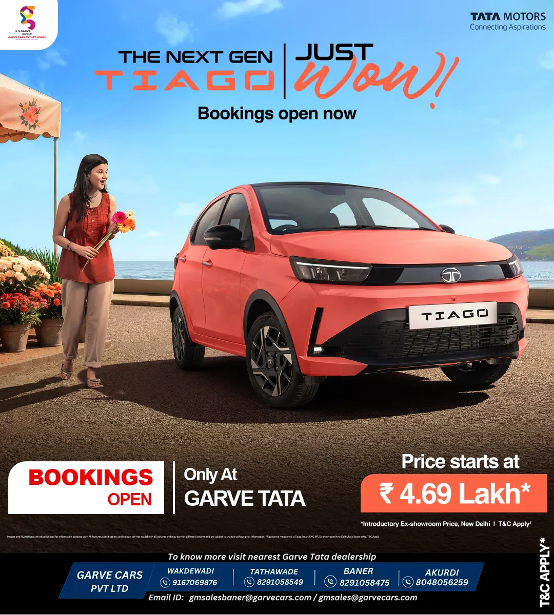 Get ready to say JUST WOW! 😍✨
The Next Gen Tata Tiago has arrived to elevate your daily drive with...