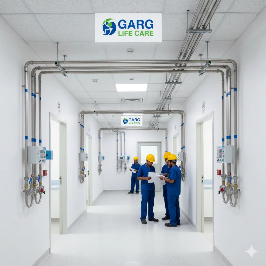 Oxygen Pipeline System for Hospitals – Garg Life Care, Nagpur
