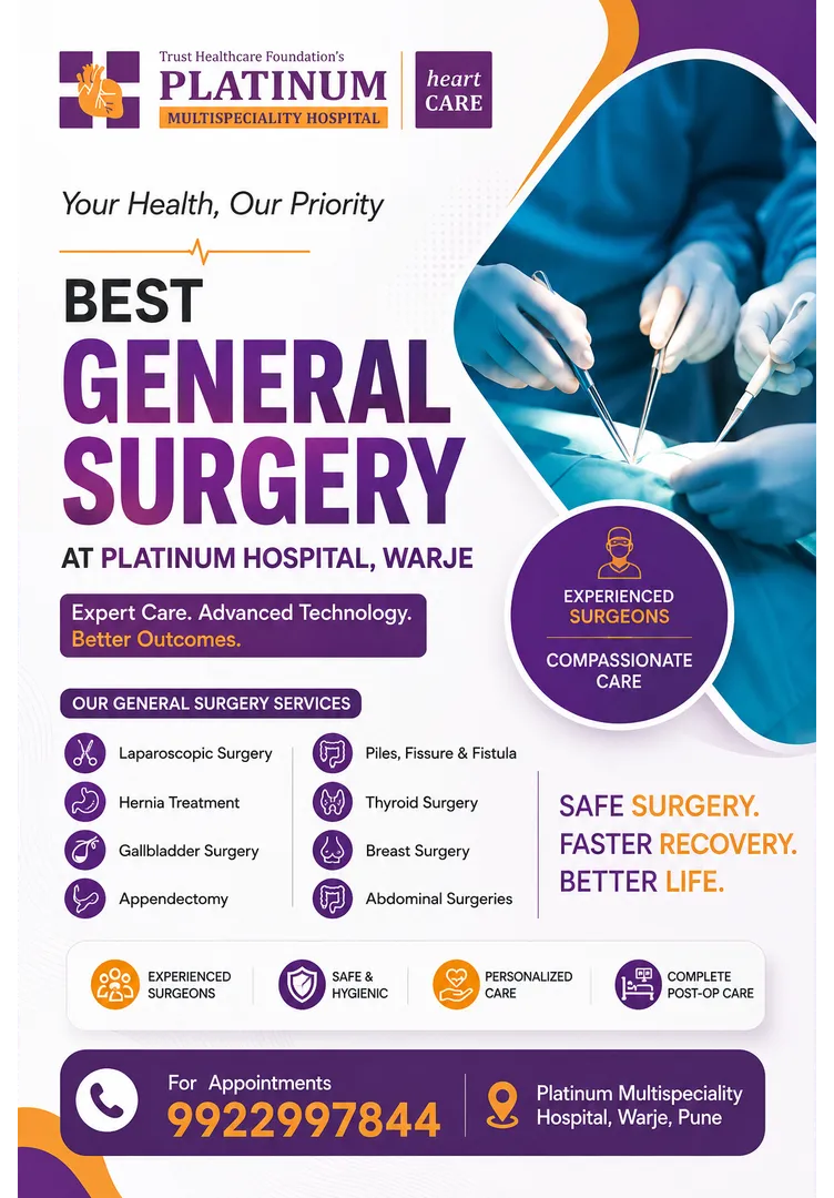 A general surgery specialist in Kirkatwadi Khadakwasla
General surgery plays a vital role in diagno...