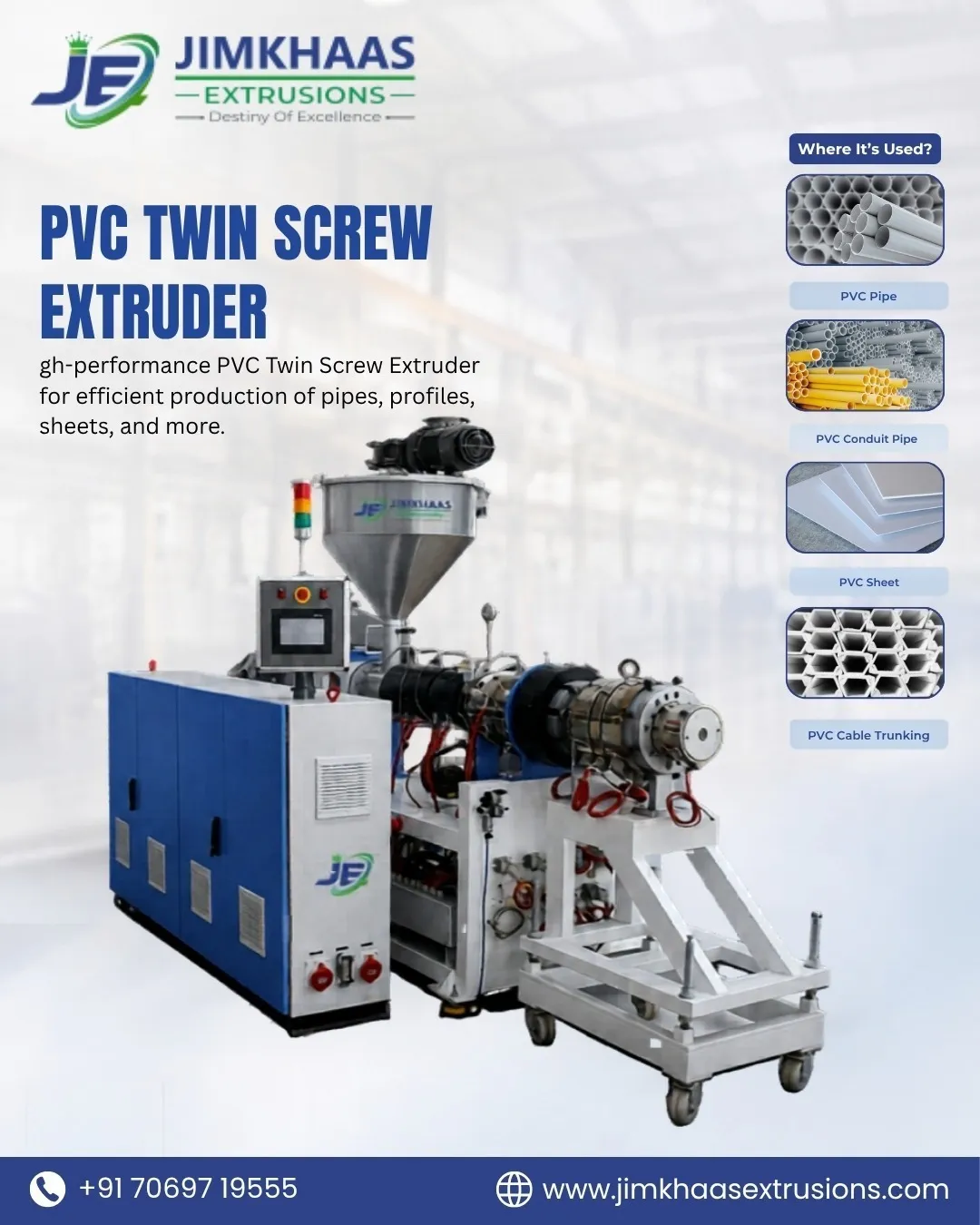 PVC Pipe Manufacturing Machine Manufacturer in India | High-Speed PVC Pipe Production Line
