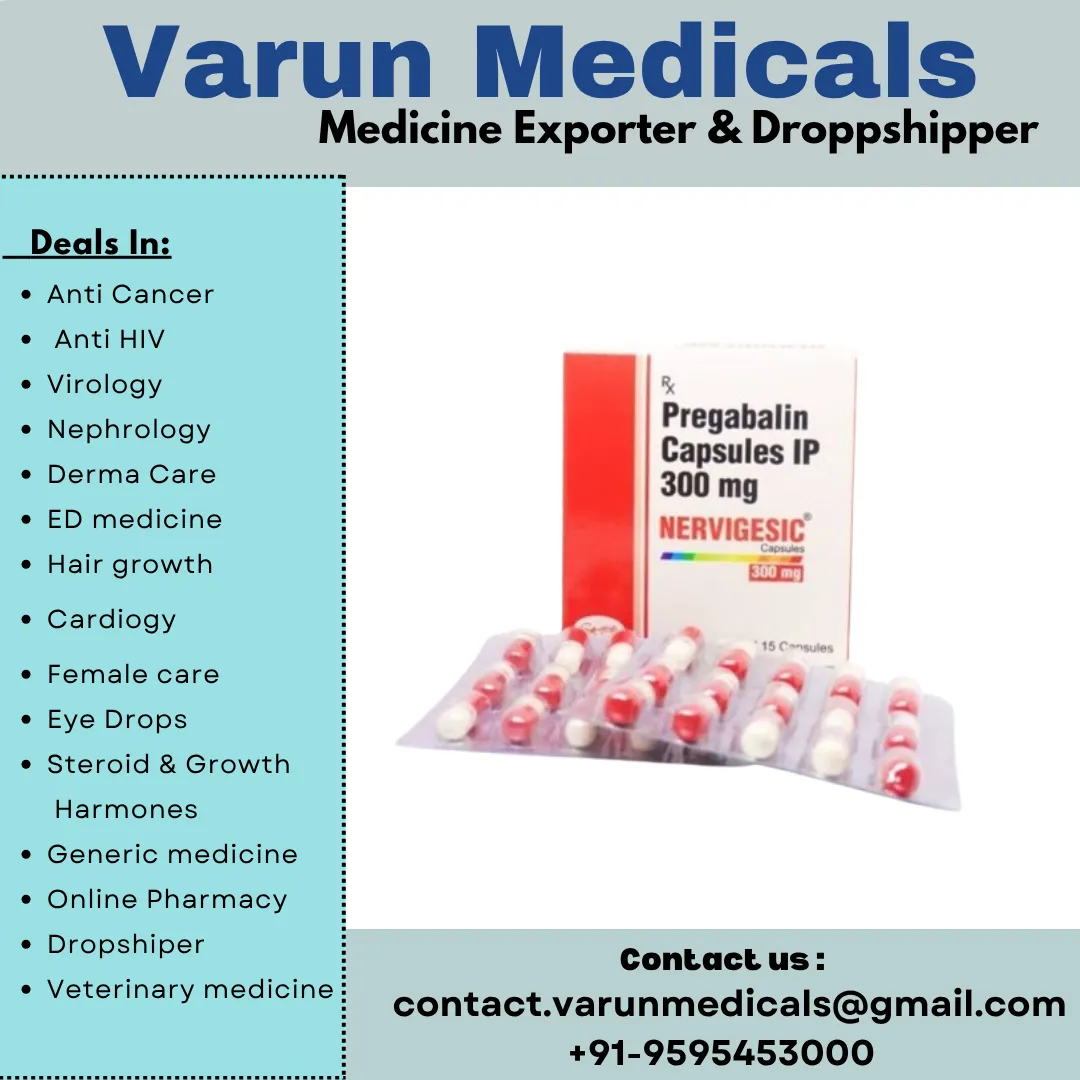 Pregabalin Capsules Supplier, Dealer, Exporter