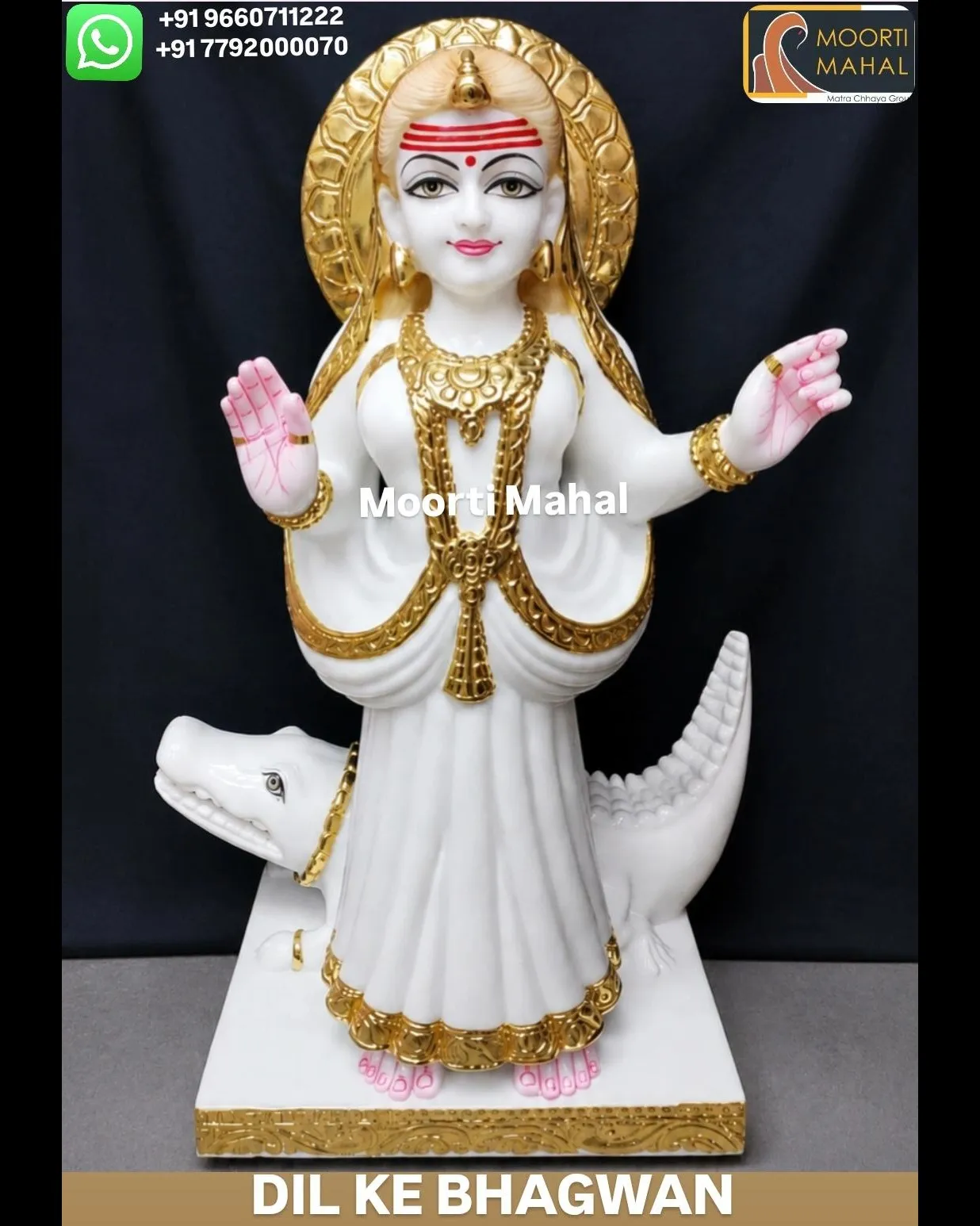 Marble khodiyar Mata statue