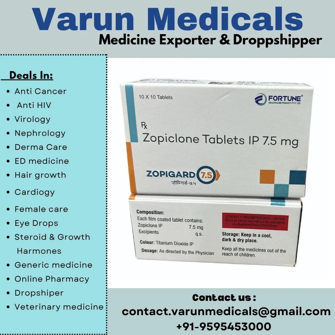 Zopiclone Tablets Supplier, Dealer, Exporter