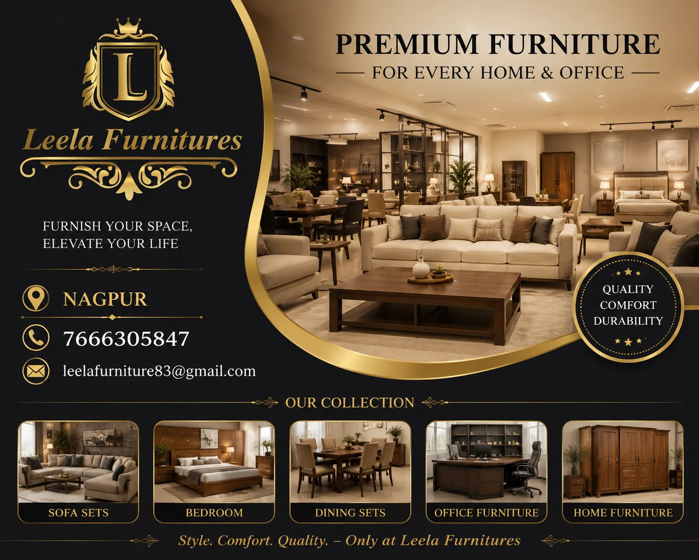 Furniture Showroom in Nagpur – Leela Furnitures