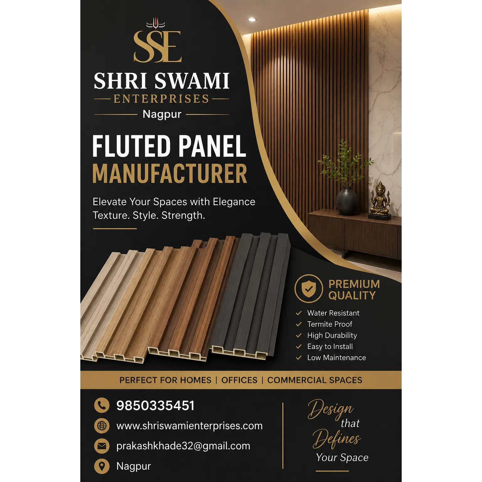Fluted Panel Manufacturer in Nagpur – Shri Swami Enterprises