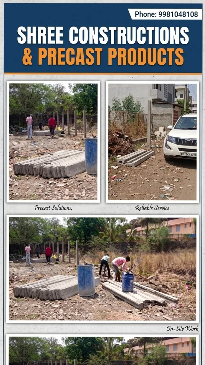 Strong, Durable & Ready-to-Install Precast Boundary Walls in Indore!ย ๐๏ธ