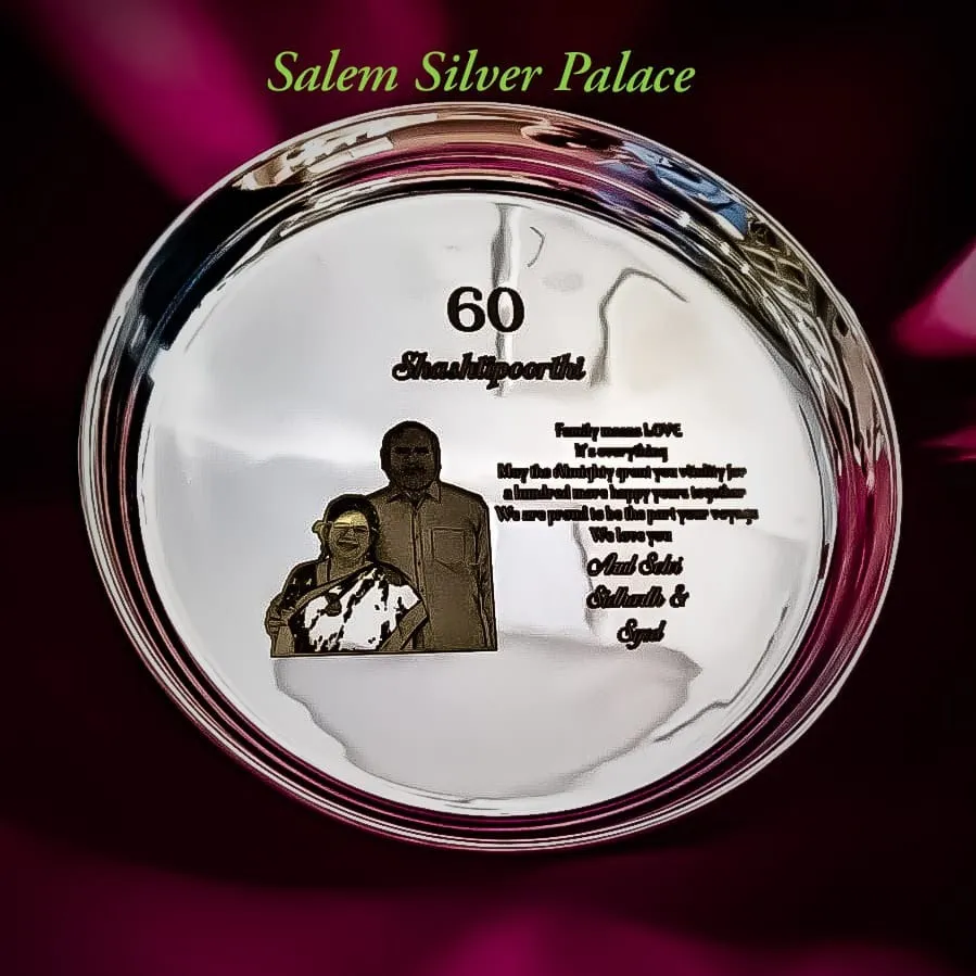 Silver Plates
Laser impression Customisation
Wt 500gms
80 Hallmark Silver Standards
Silver Lunch...