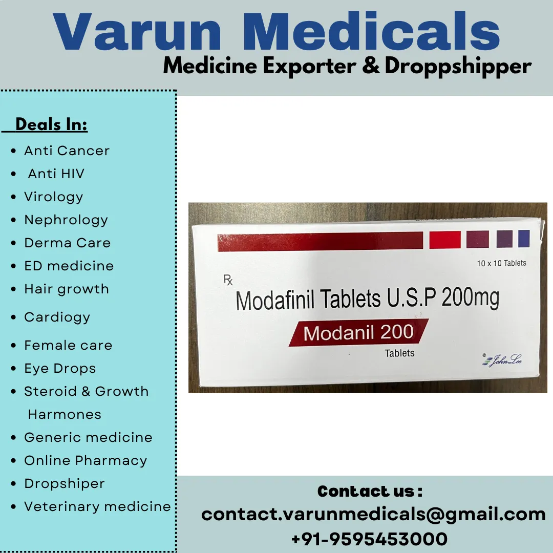 Modafinil Tablets Supplier, Dealer, Exporter