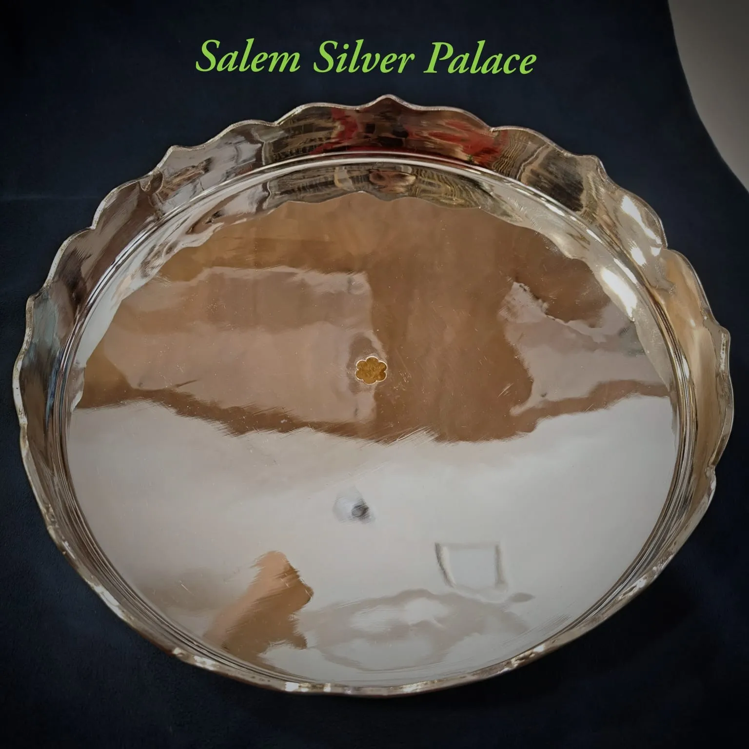 Silver Plates - plain - flower designed Corners - Special Customised Order - SSP 6382456939
For Mor...