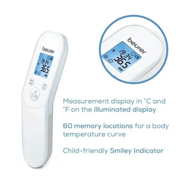 Beurer Glass Ft85 Non Contact Clinical Thermometer (White) Suppliers In Pune