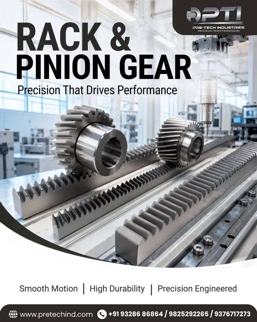 Top 5 Rack & Pinion Gear Manufacturer from Ahmedabad | Pre-Tech Industries