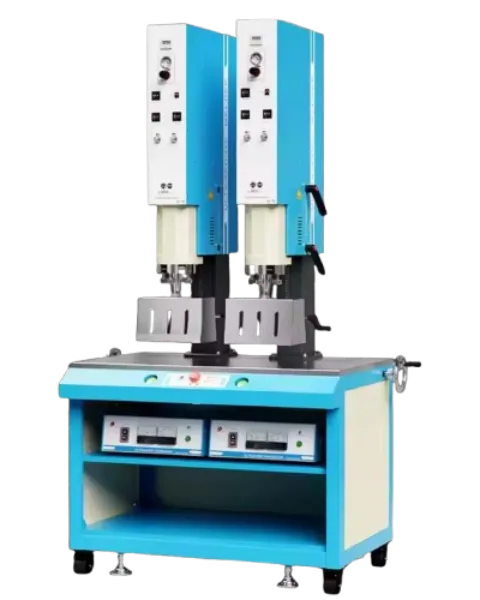 15kHz 3000 Watt Double Head Table Top Rotary Ultrasonic Plastic Welding Machine In New Delhi.