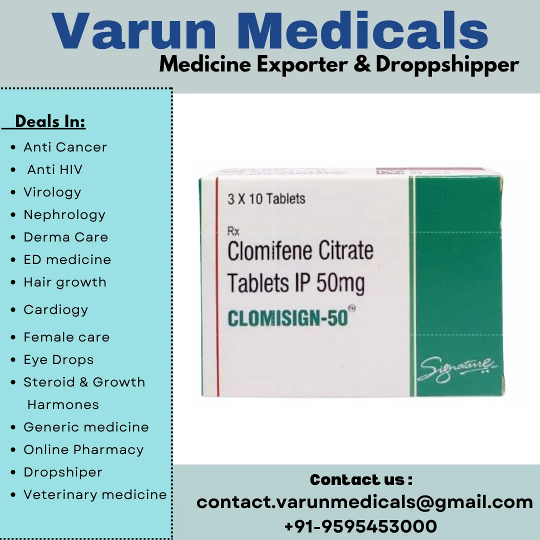 Clomifene Tablets Supplier, Dealer, Exporter