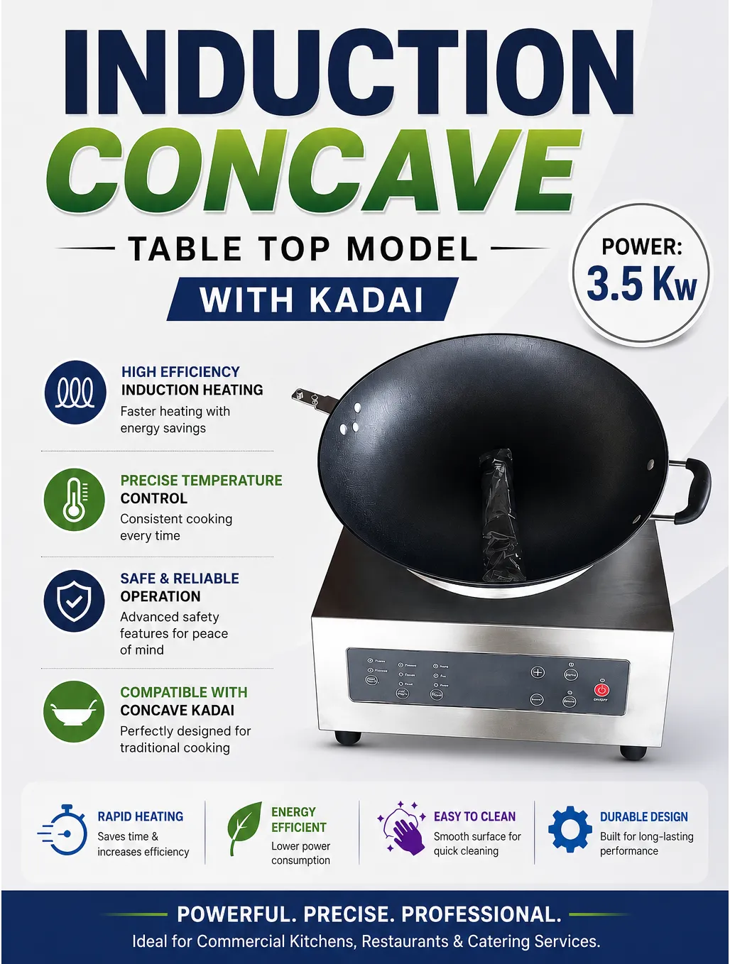 Induction Concave Table Top Model in Coimbatore
