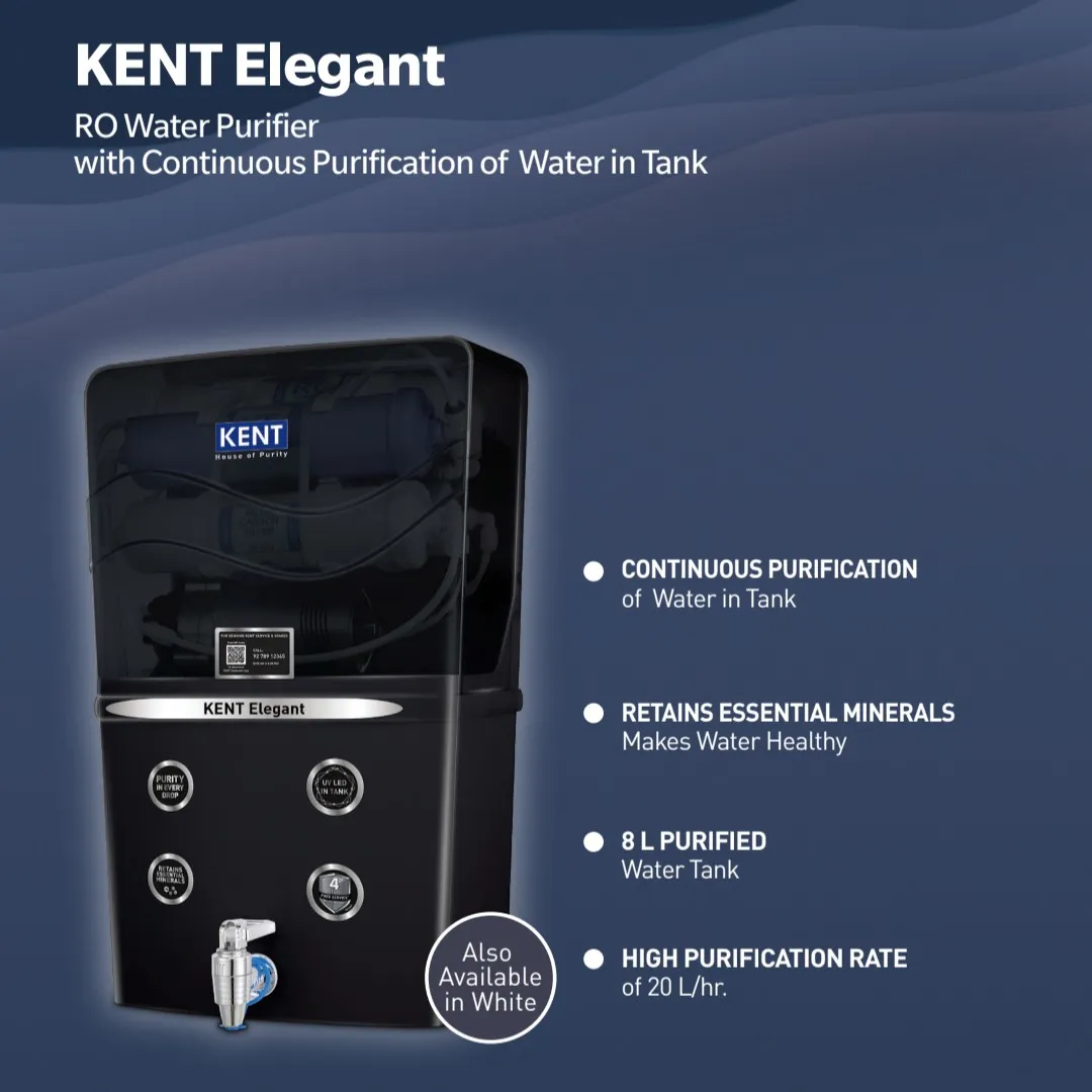 kent elegant ro WATER purifier in indore