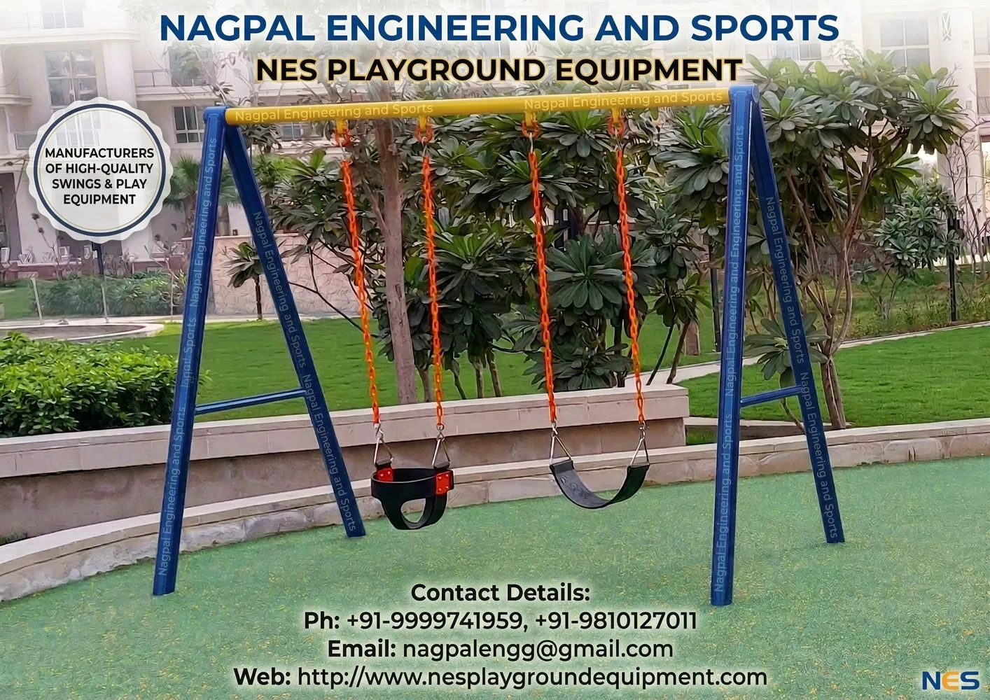 Premium Quality Children's Swings for Schools, Parks, Societies and Resorts | Nagpal Engg and Sports