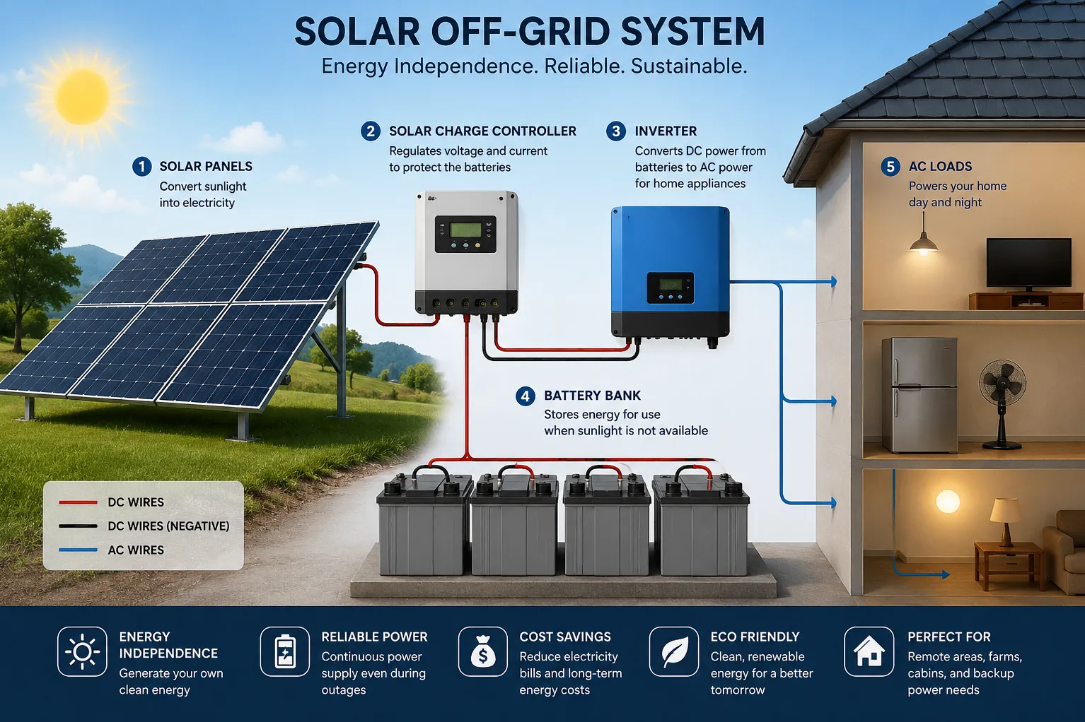 Solar Off-Grid System – Kunda Traders, Nagpur
