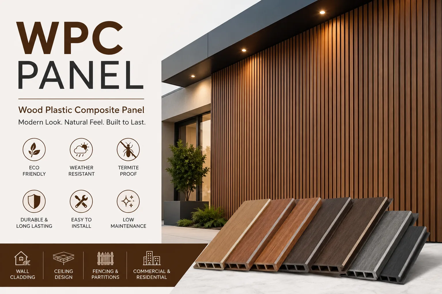 WPC Panel Supplier in Amravati – Shri Swami Enterprises
