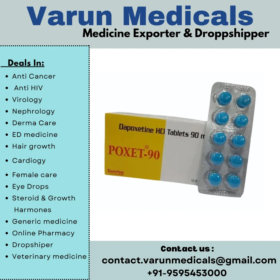 Dapoxetine HCI Tablets Supplier, Dealer, Exporter