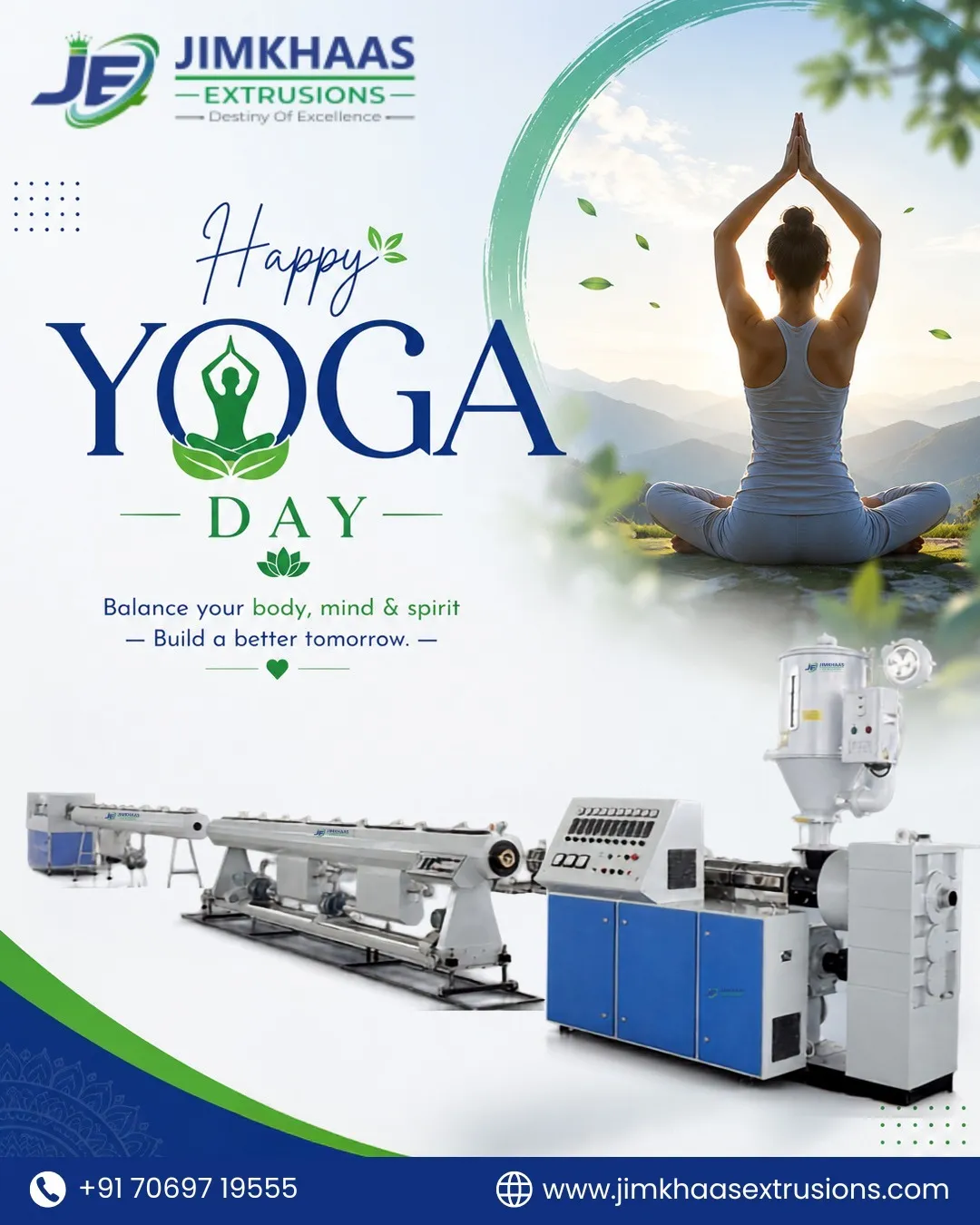 Happy International Yoga Day | Jimkhaas Extrusions