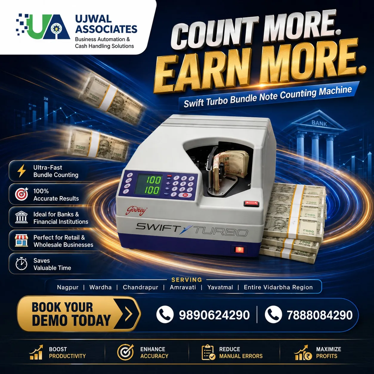Bundle Note Counting Machine Supplier in Yavatmal - Ujwal Associates
