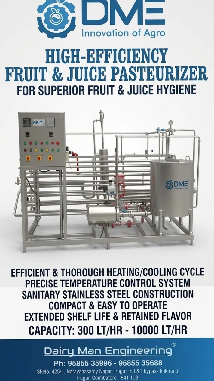 Dairy equipment manufacturer in Coimbatore