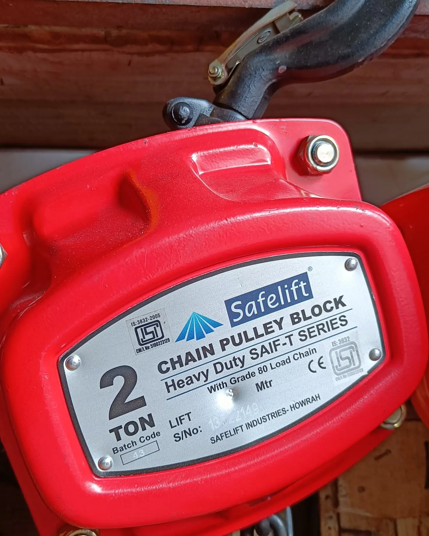 Safelift Chain Pulley Block