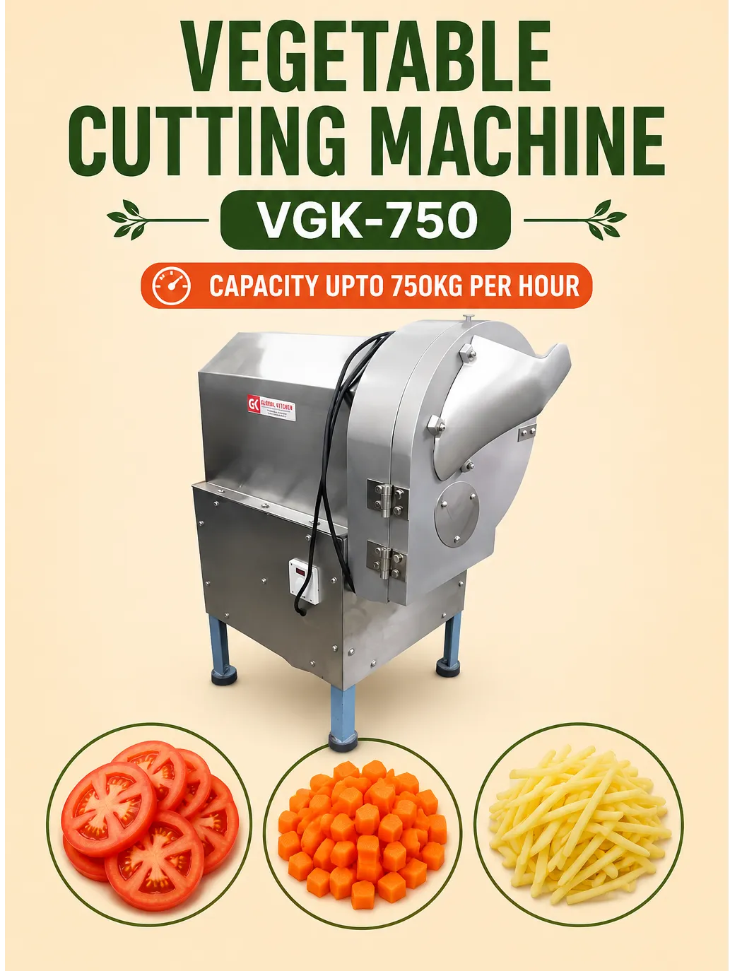 Vegetable Slicing/Dicing/Julienne Machine In Coimbatore