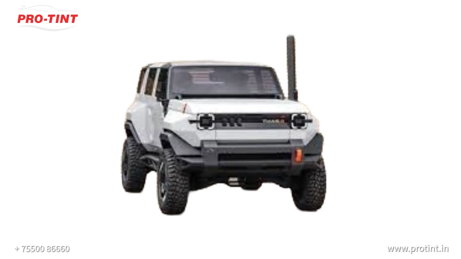 PREMIUM QUALITY SUNFILM,ACCESSOORIES,PPF,COATING FOR MAHINDRA E THAR PPF AT COIMBATORE PROTINT
